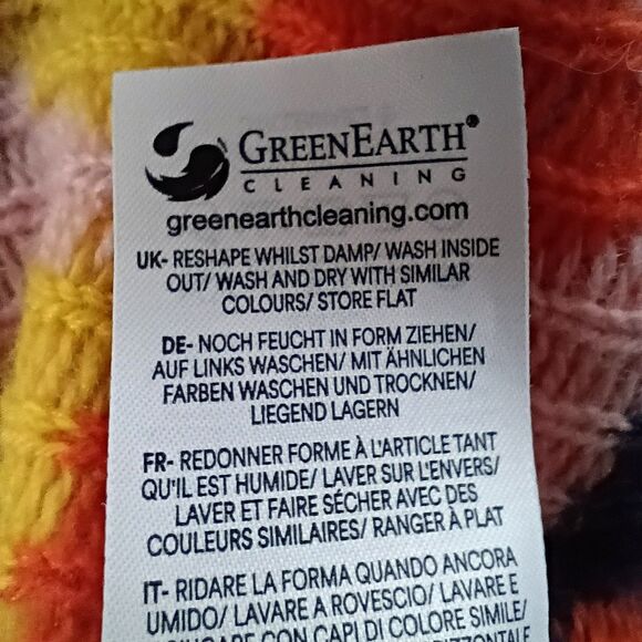 Boden Multicolor Diamond Print Sweater Vest Women's L Preppy Argyle Maximalist - Picture 7 of 10